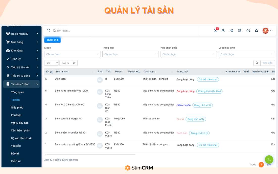hệ thống cmms