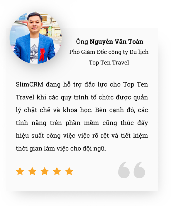 ý kiến đánh giá review giải pháp phần mềm crm du lịch việt nam
