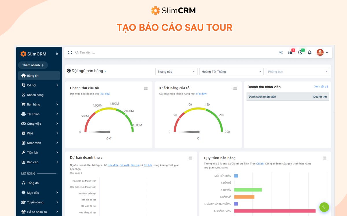 phần mềm điều hành tour du lịch