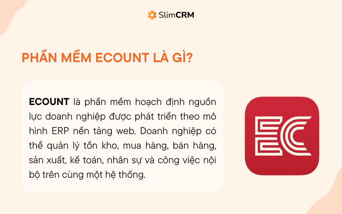 Phần mềm ecounrt là gì