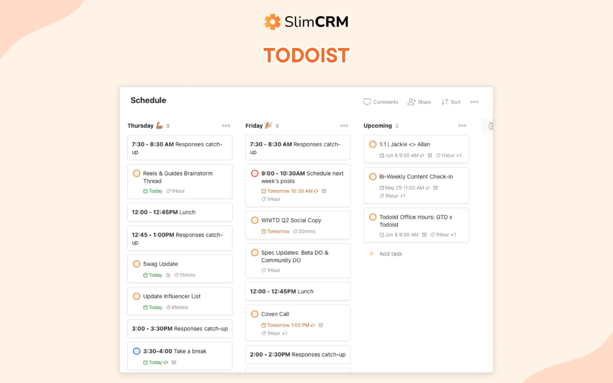 phần mềm giao việc cho nhân viên todoist