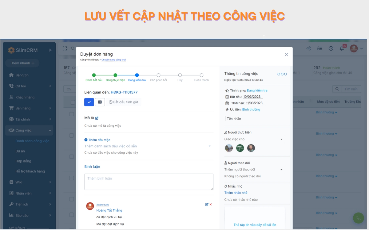 Phần mềm giao việc cho nhân viên