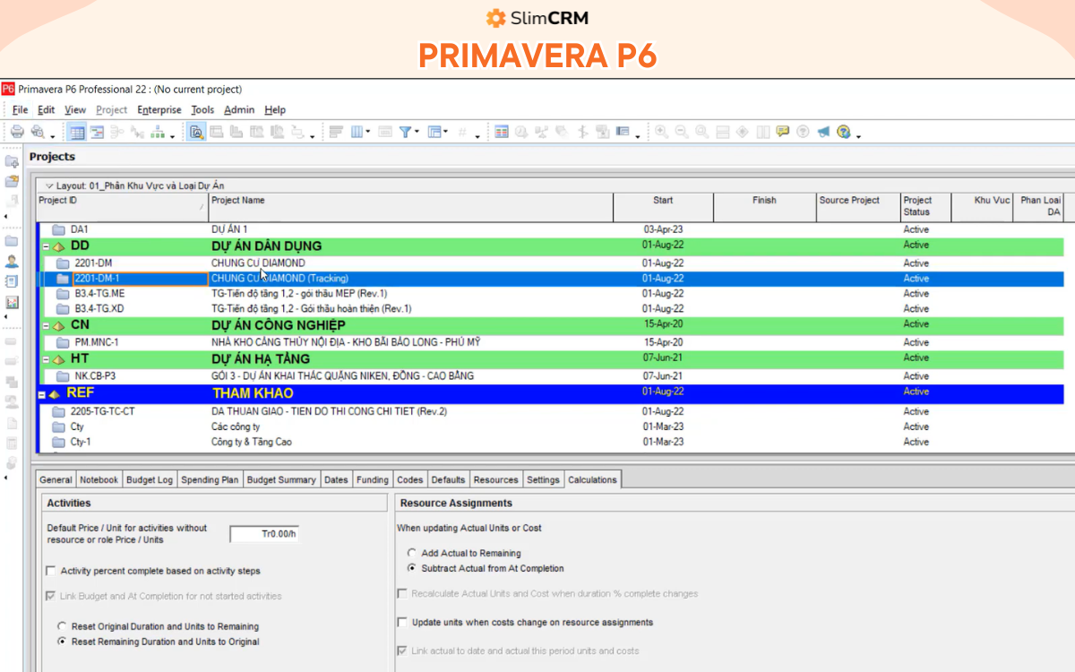Phần mềm lập tiến độ thi công 3