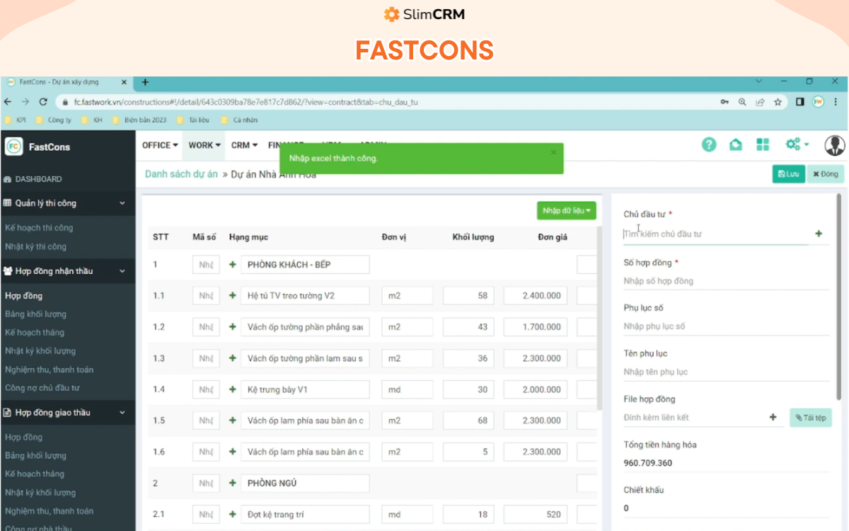 Phần mềm lập tiến độ thi công 4