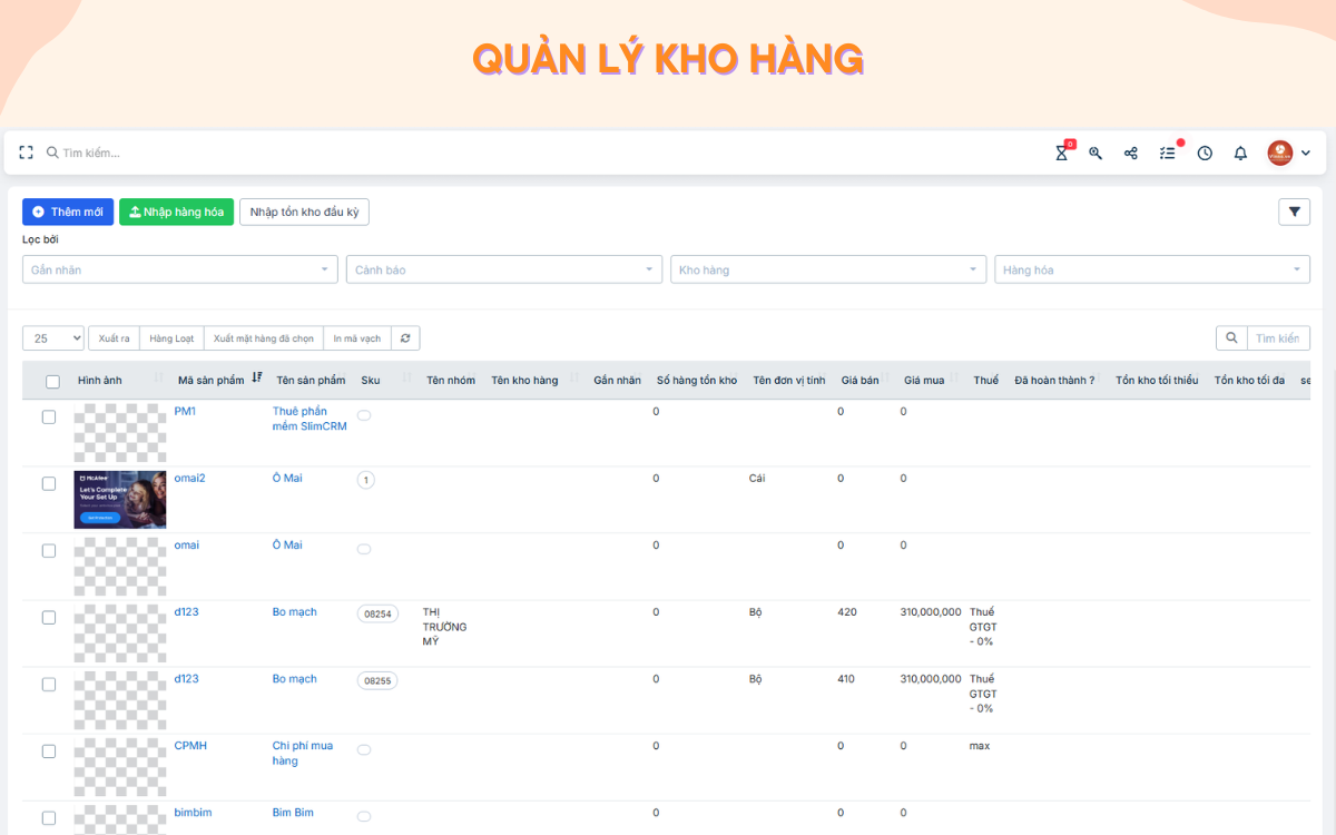 Phần mềm quản lý bán hàng miễn phí bằng excel