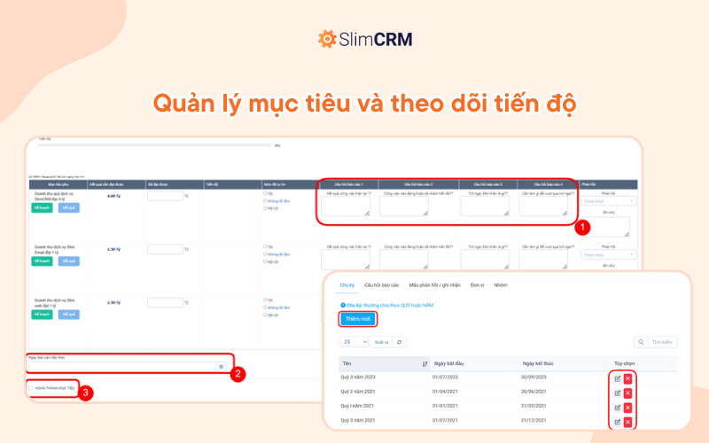 Phần mềm quản lý công việc SlimCRM