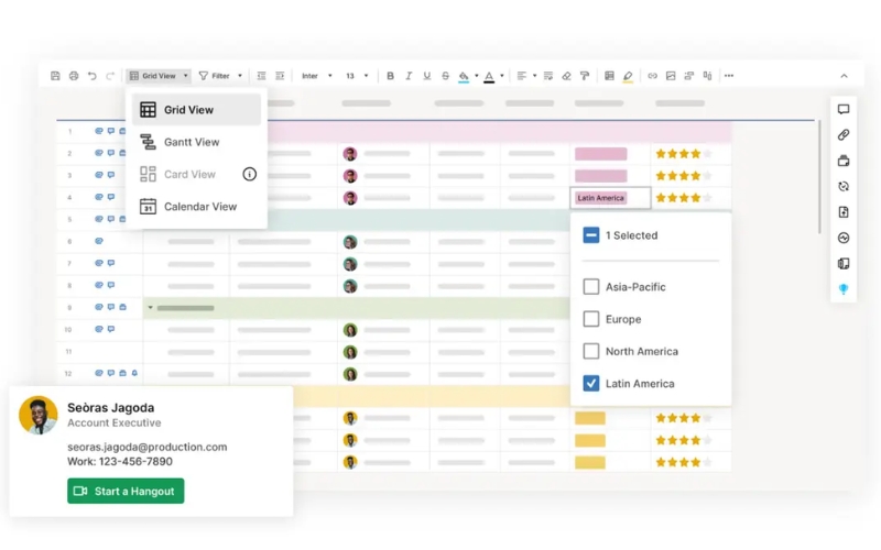 Phần mềm quản lý công việc online đơn giản Smartsheet