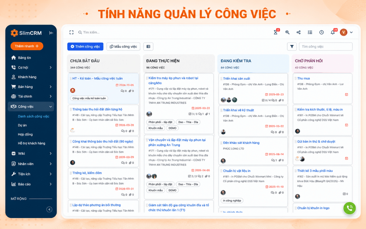 Phần mềm quản lý công việc