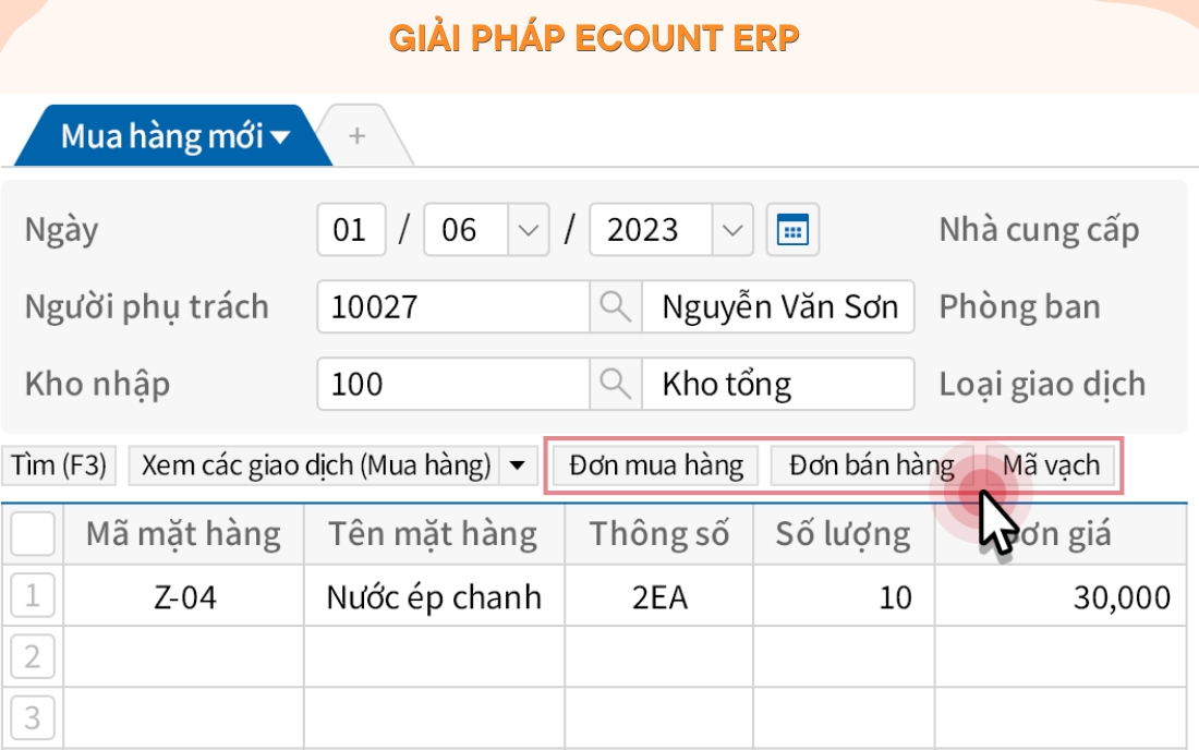Giải pháp ECOUNT ERP