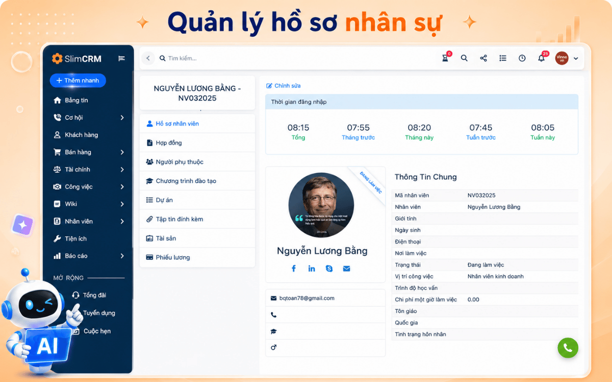 Phần mềm quản lý nhân sự