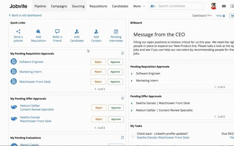 Phần mềm quản lý tuyển dụng nhân sự Jobvite