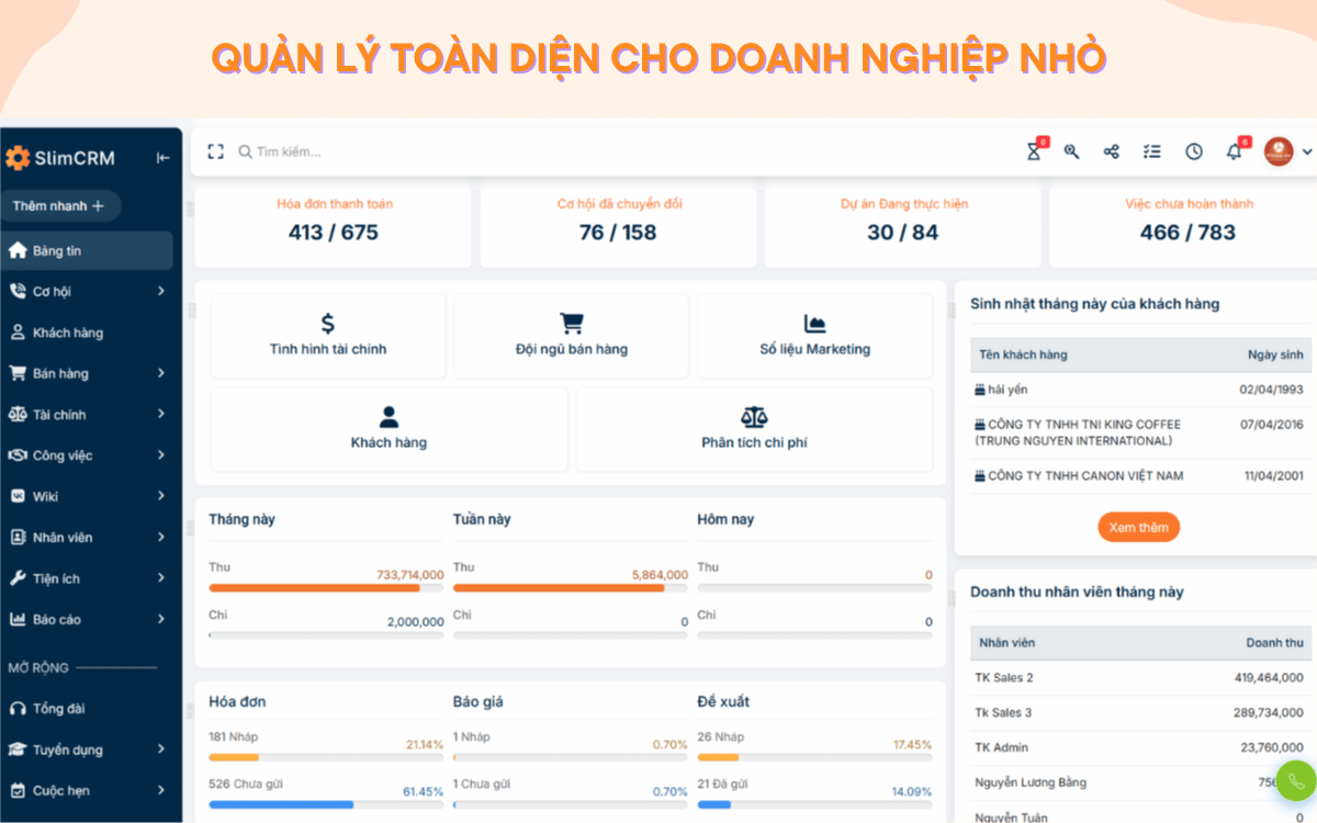 Giải pháp thay thế Phần mềm Ecounrt erp