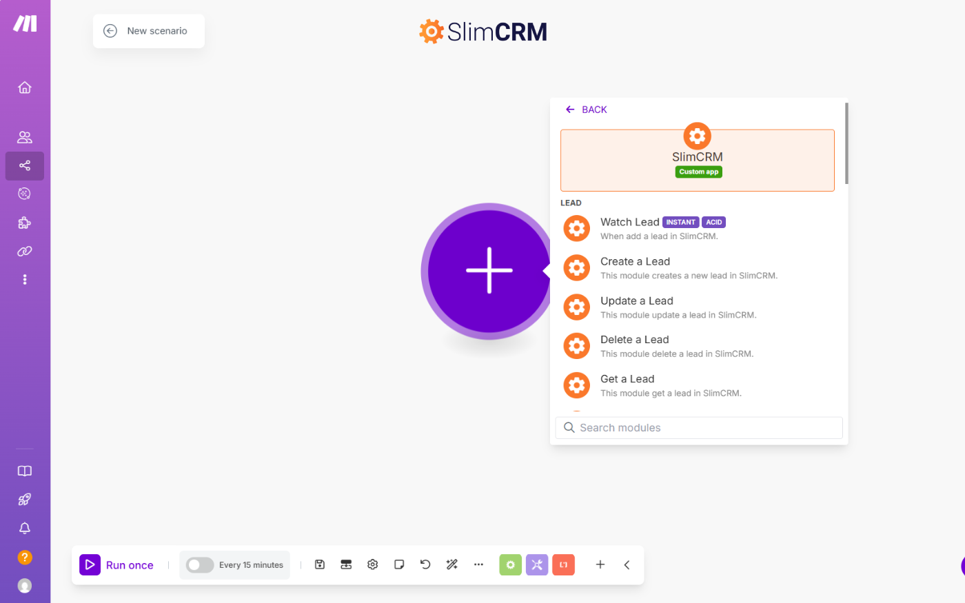 Phần mềm CRM có tích hợp với Make.com