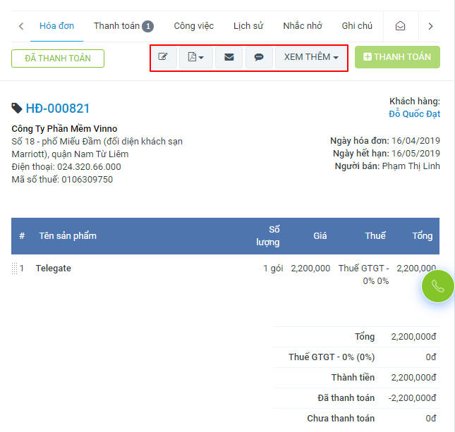quản lý hóa đơn 3