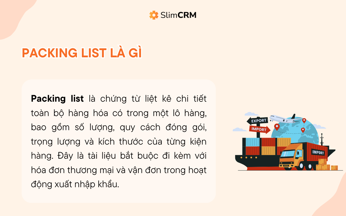 Packing list là gì