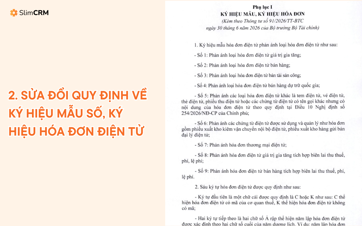 Sửa đổi quy định về ký hiệu mẫu số, ký hiệu hóa đơn điện tử
