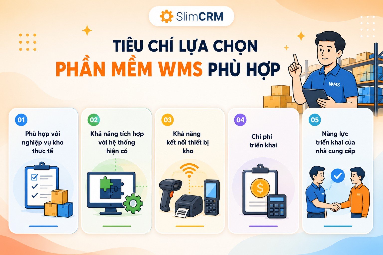 Tiêu chí chọn phần mềm quản lý kho WMS