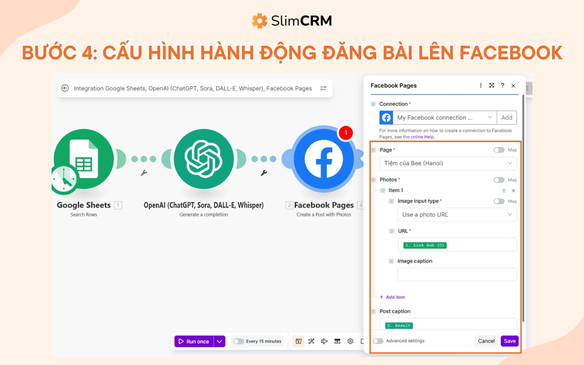 đăng bài tự động trên facebook