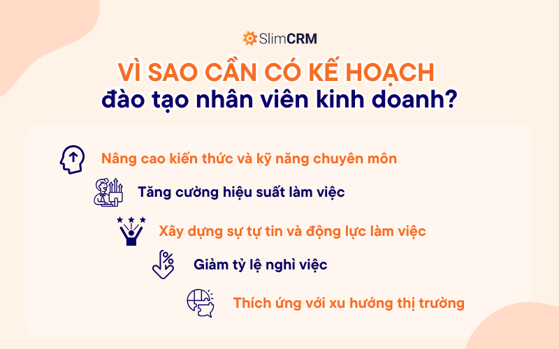 Vì sao cần có kế hoạch đào tạo nhân viên kinh doanh?