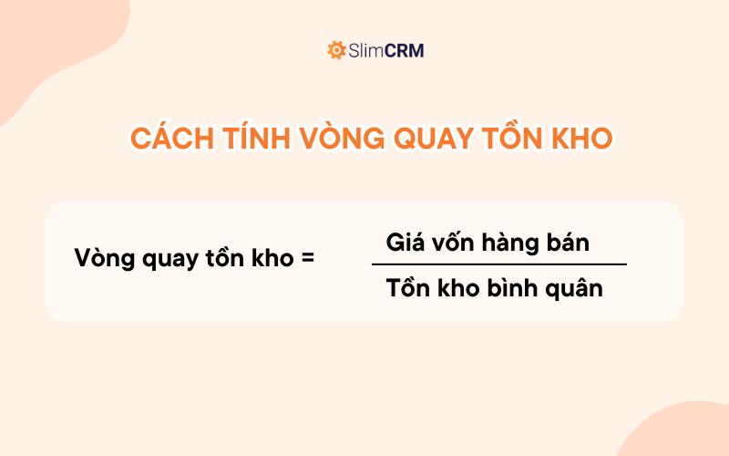 Cách tính vòng quay hàng tồn kho