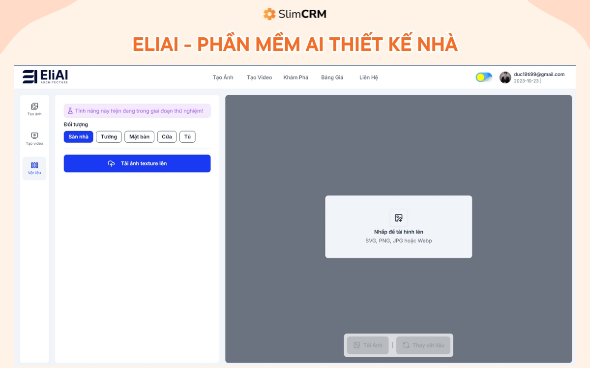 Phần mềm AI thiết kế nhà Eliai