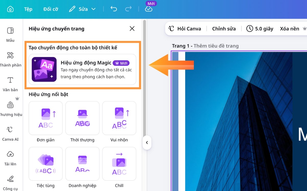 Cách tạo slide bằng AI Canva