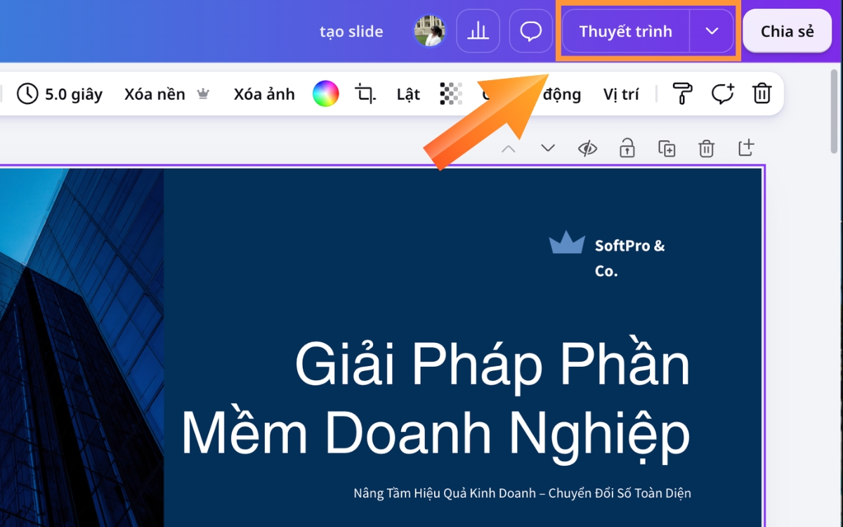 Cách tạo slide bằng AI Canva