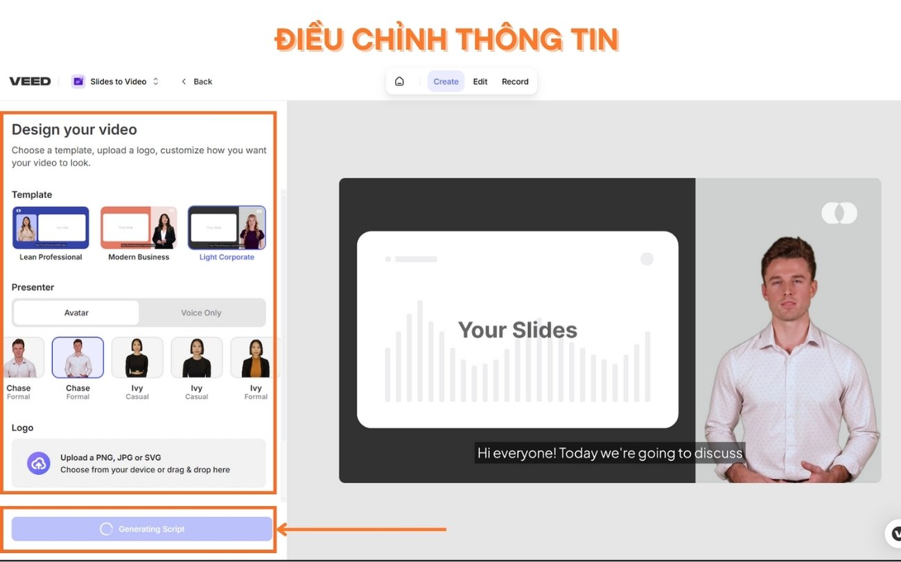Cách sử dụng Veed.io