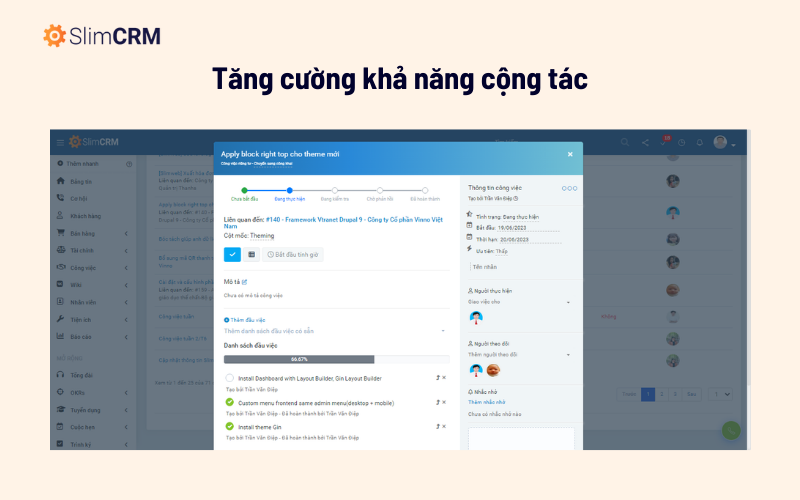 Tăng cường khả năng cộng tác: