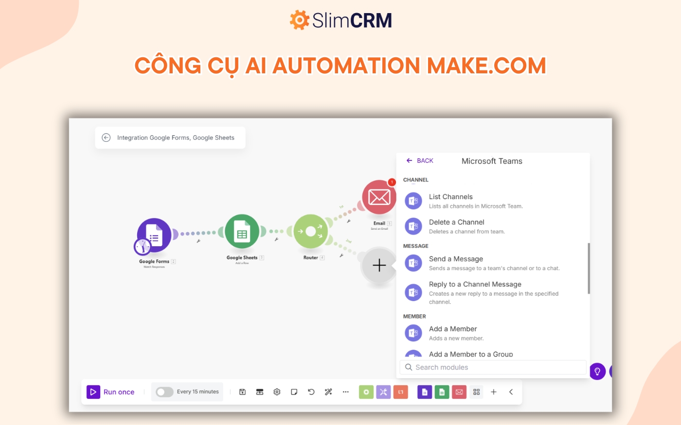 Công cụ AI Automation Make.com