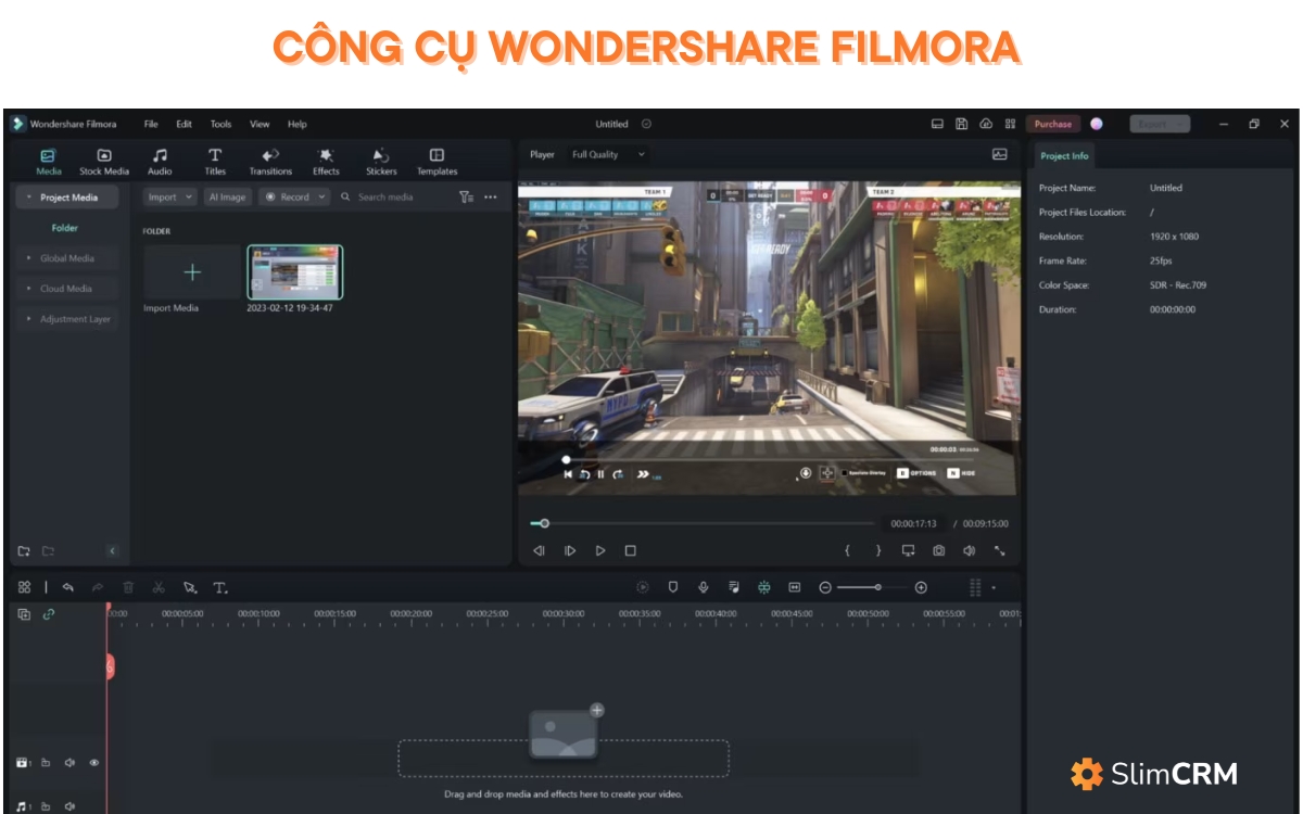 Công cụ Wondershare Filemora