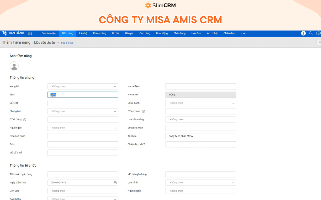 Công ty phần mềm CRM