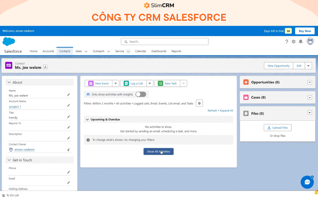 Công ty phần mềm CRM