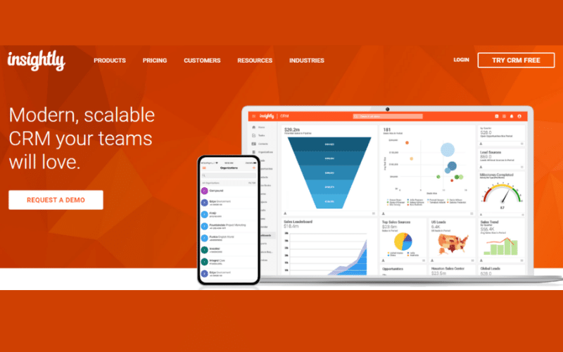 Insightly - CRM cho doanh nghiệp B2B cần công cụ quản lý dự án chuyên nghiệp
