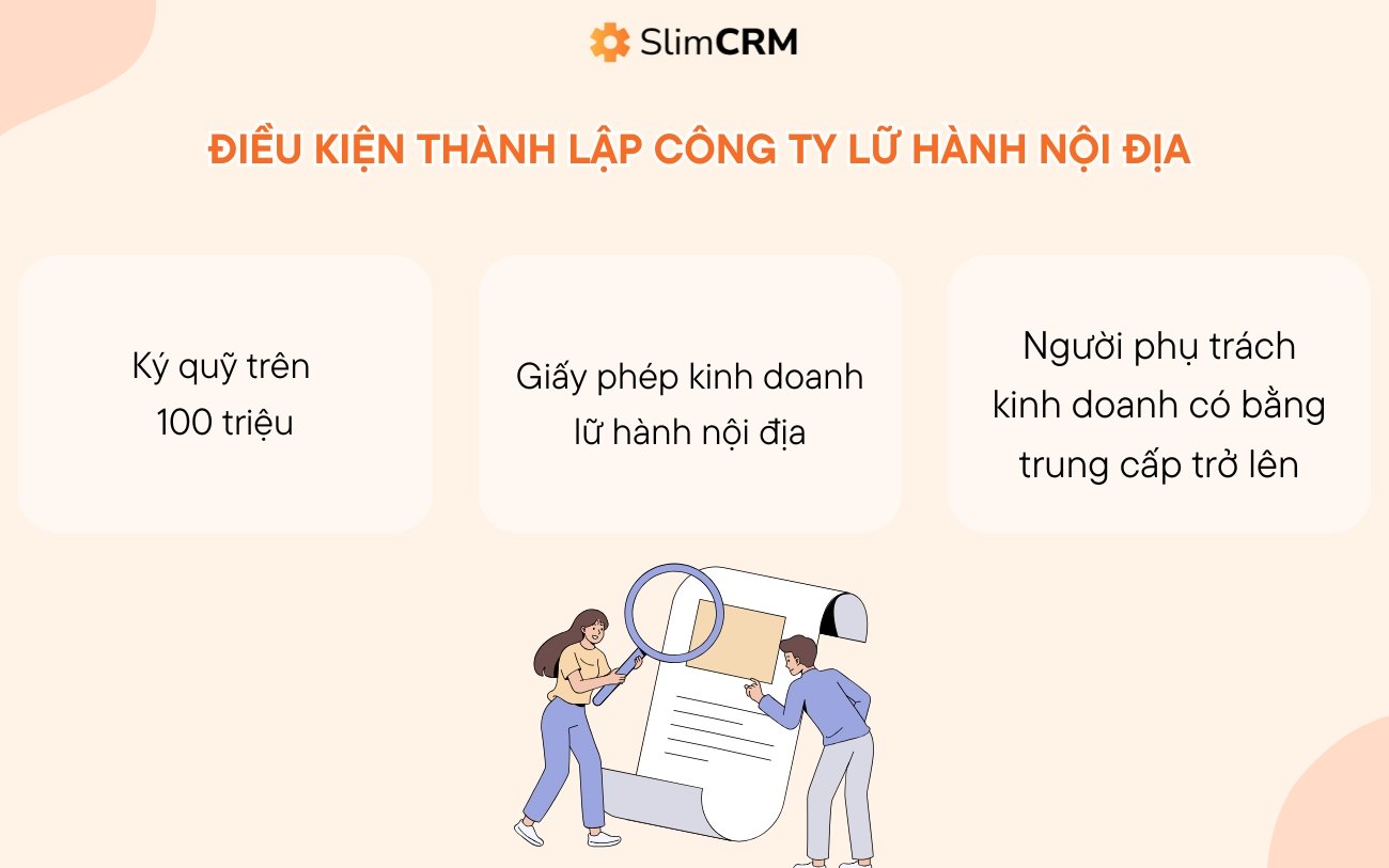 Điều kiện thành lập công ty lữ hành nội địa