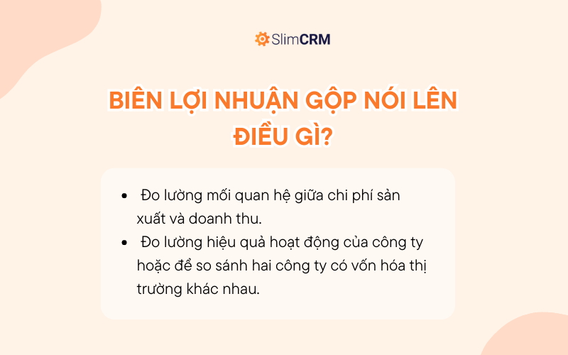 Gross Margin nói lên điều gì?