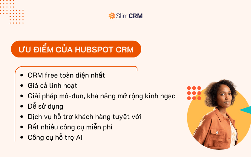 Ưu điểm của phần mềm Hubspot CRM