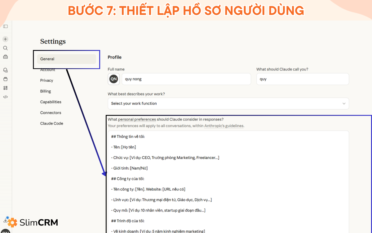 Hướng dẫn sử dụng Claude AI 7