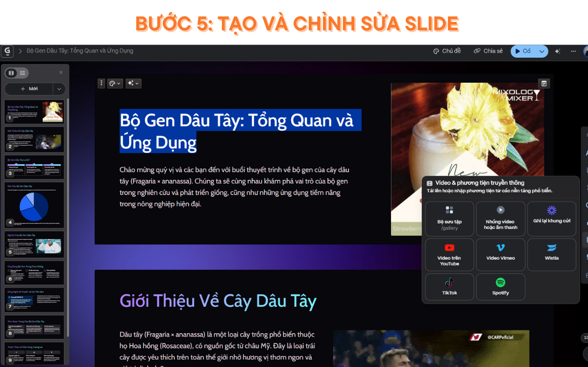 Hướng dẫn sử dụng gamma AI