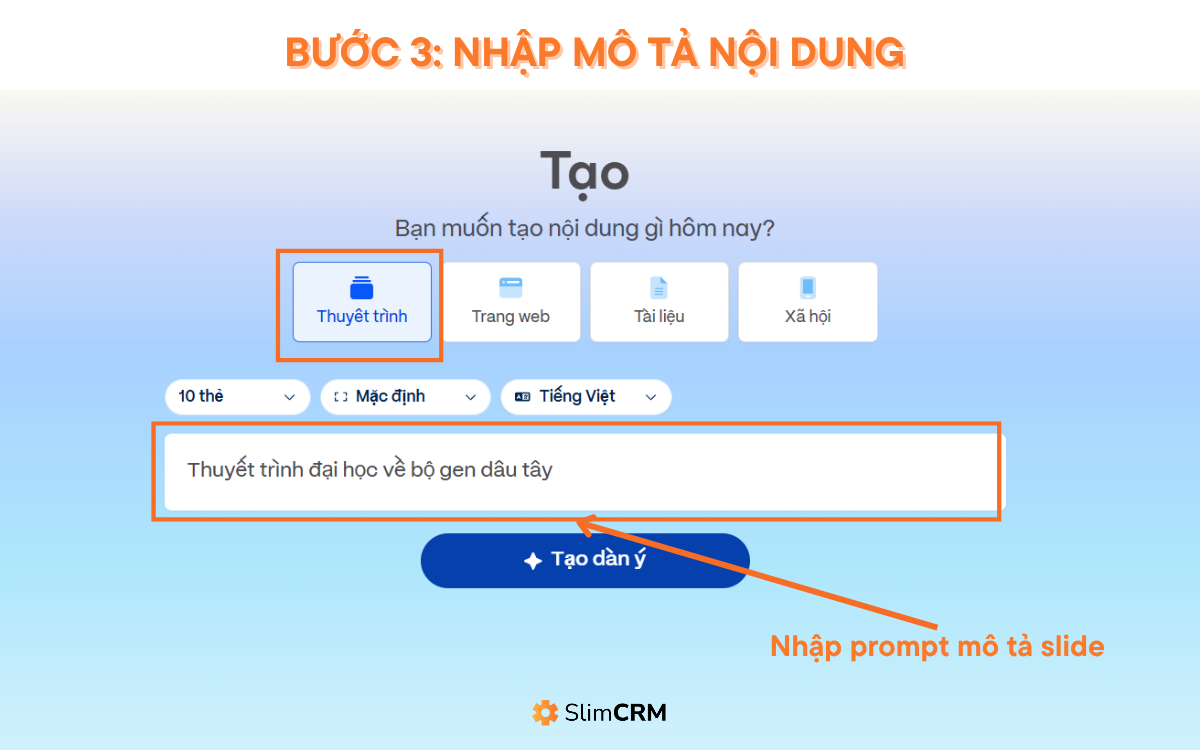 Hướng dẫn sử dụng gamma AI