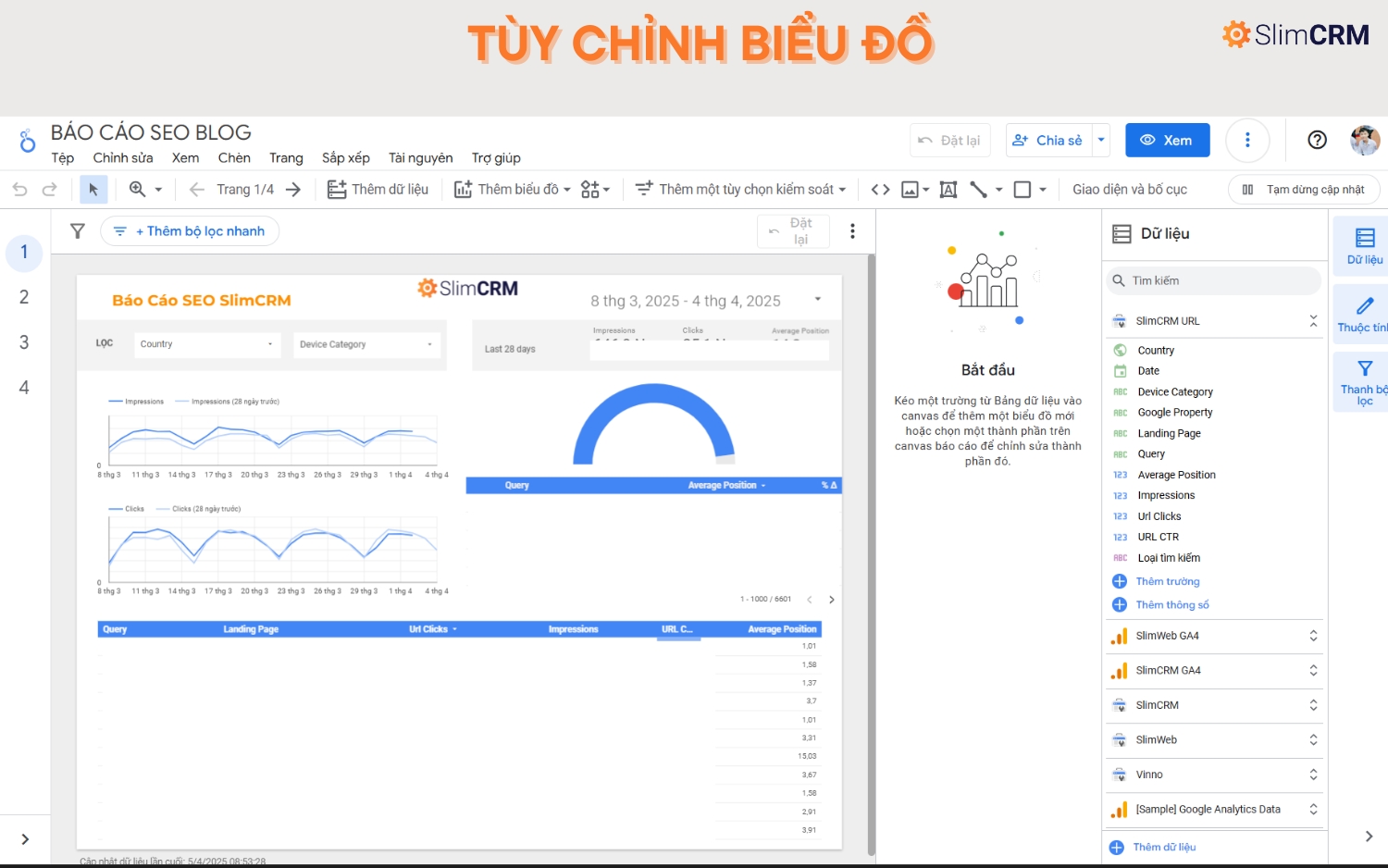 Hướng dẫn sử dụng Looker Studio