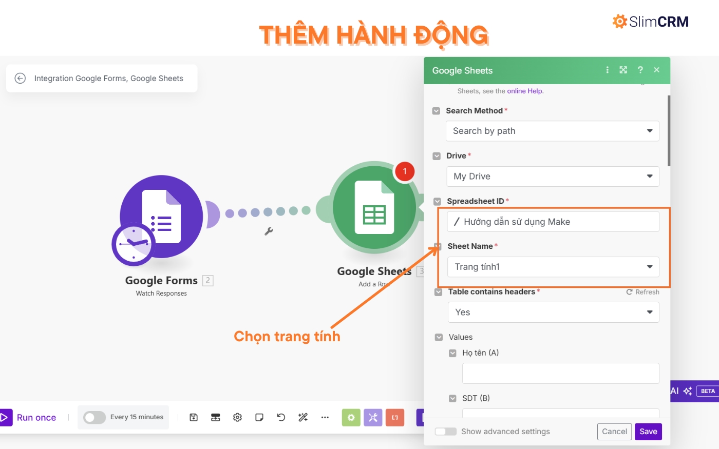 Hướng dẫn sử dụng Make.com