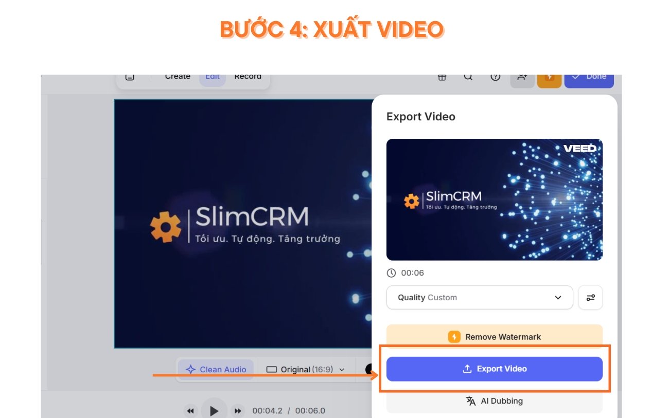 Hướng dẫn sử dụng Veed.io