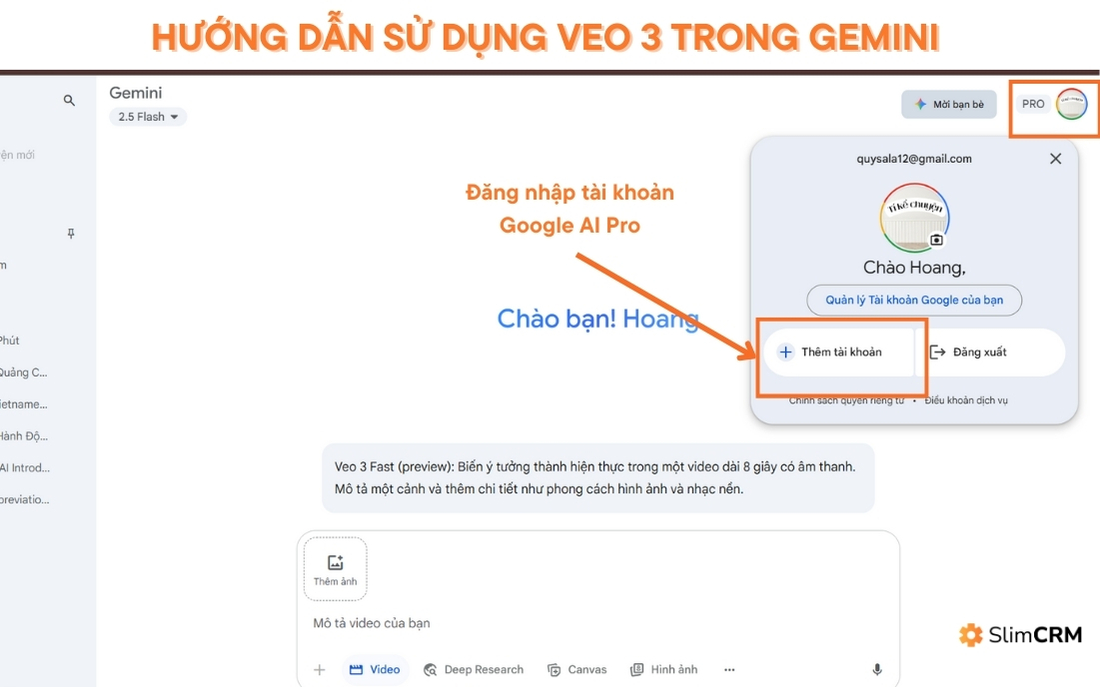 Hướng dẫn sử dụng Veo 3