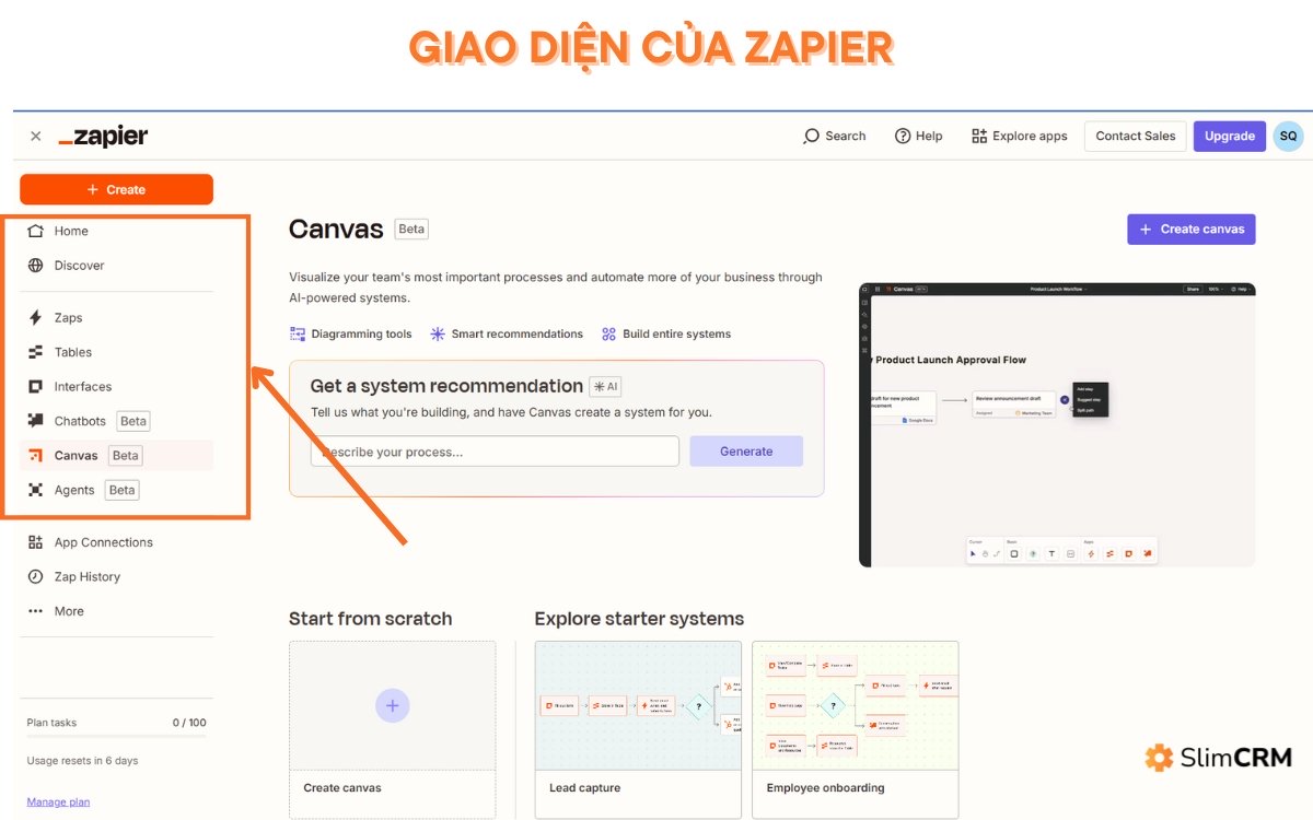 hướng dẫn sử dụng zapier