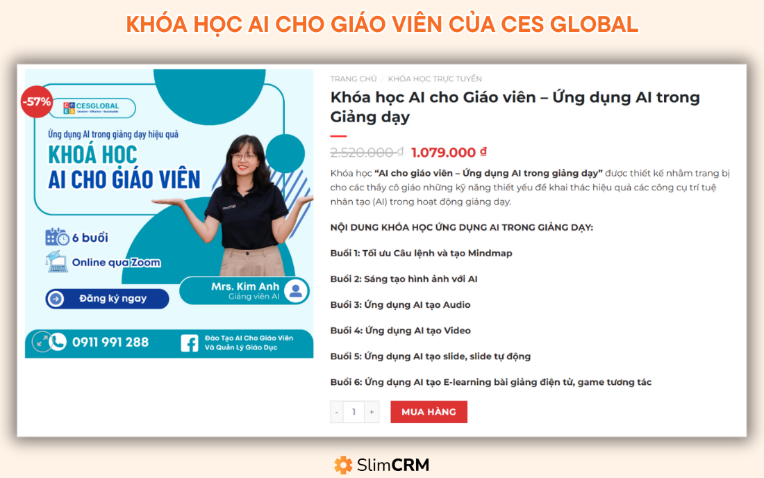 Khóa học AI cho giáo viên