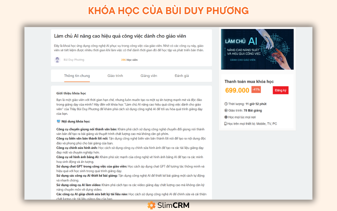 Khóa học AI cho giáo viên