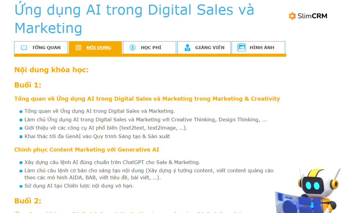 Khóa học AI marketing 2