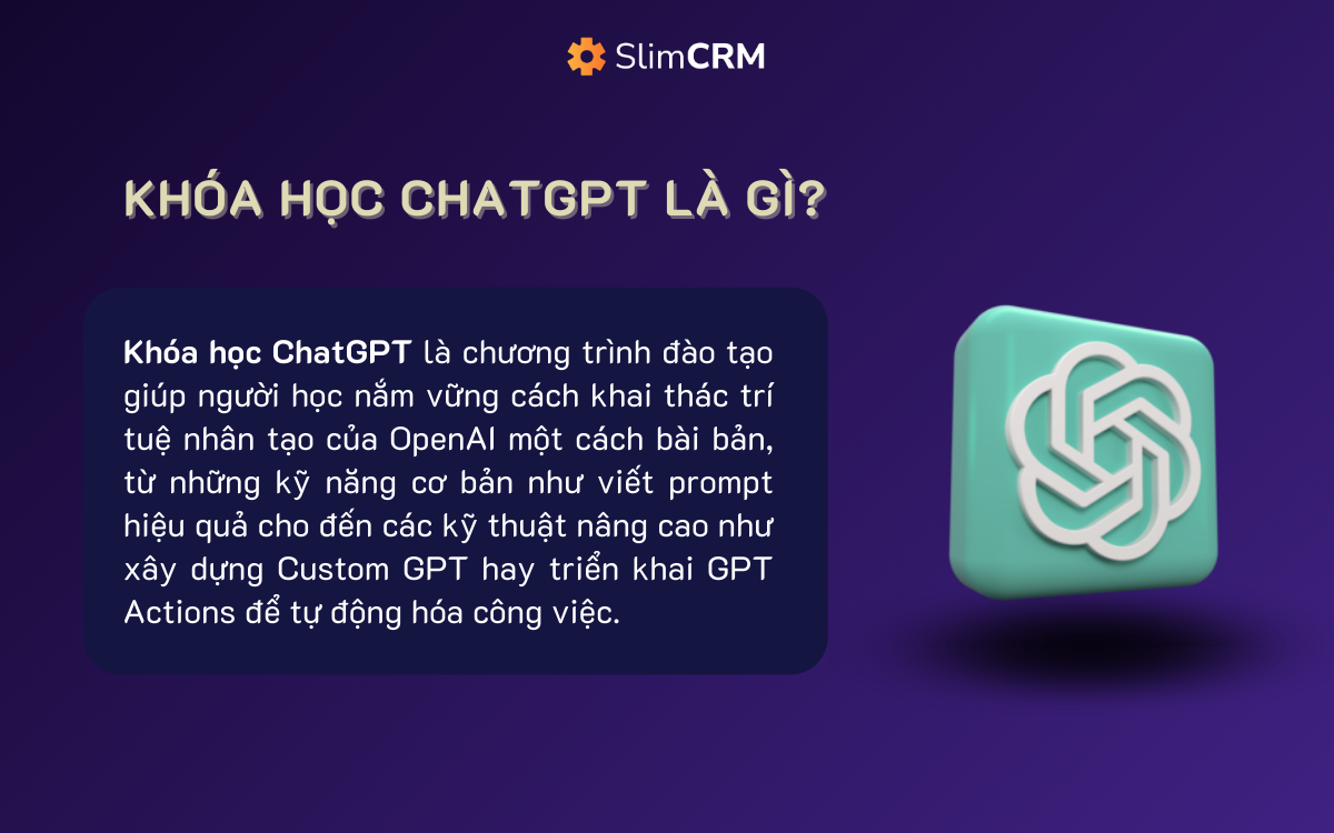 Khóa học Chatgpt là gì