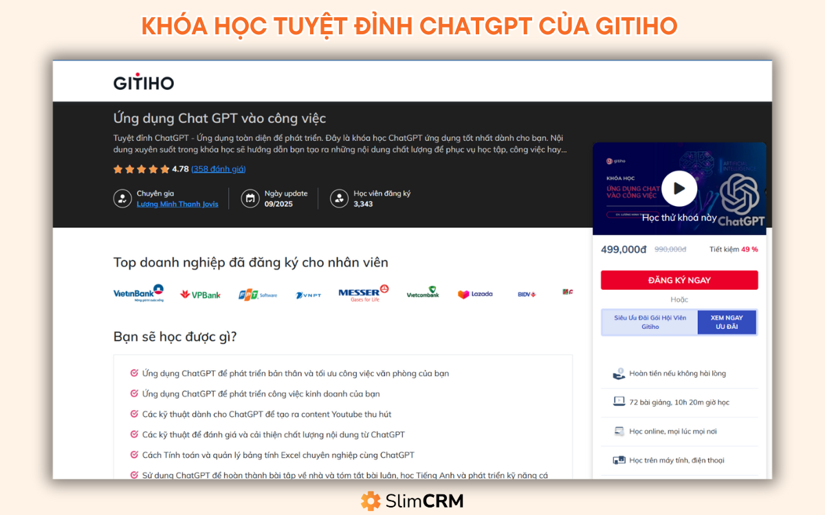 khóa học ChatGPT